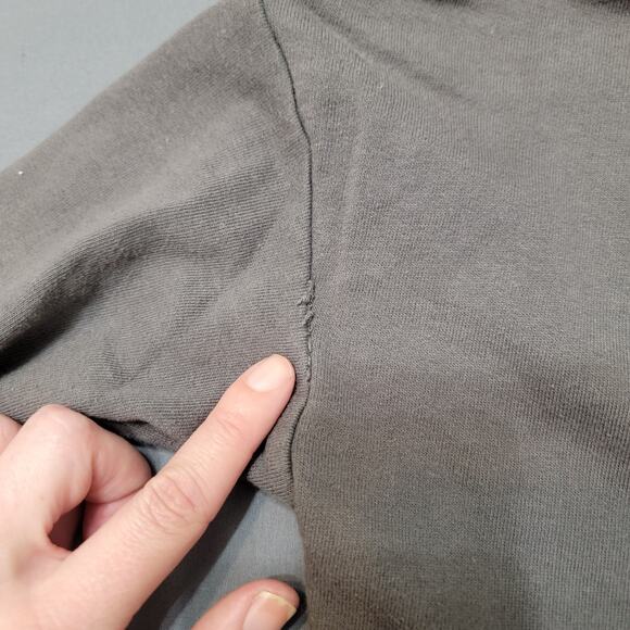 Juicy Couture Not Sorry Gray Graphic Pullover Sweatshirt Blue Lettering - Picture 5 of 9